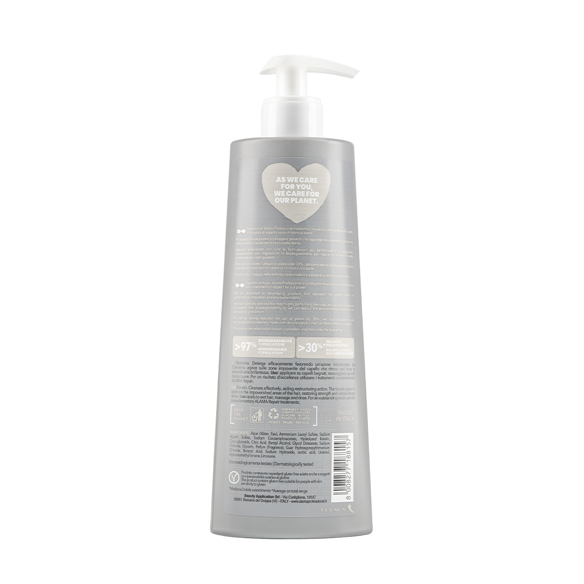 Alama Shampoo ristrutturante Con Cheratina 500 ml