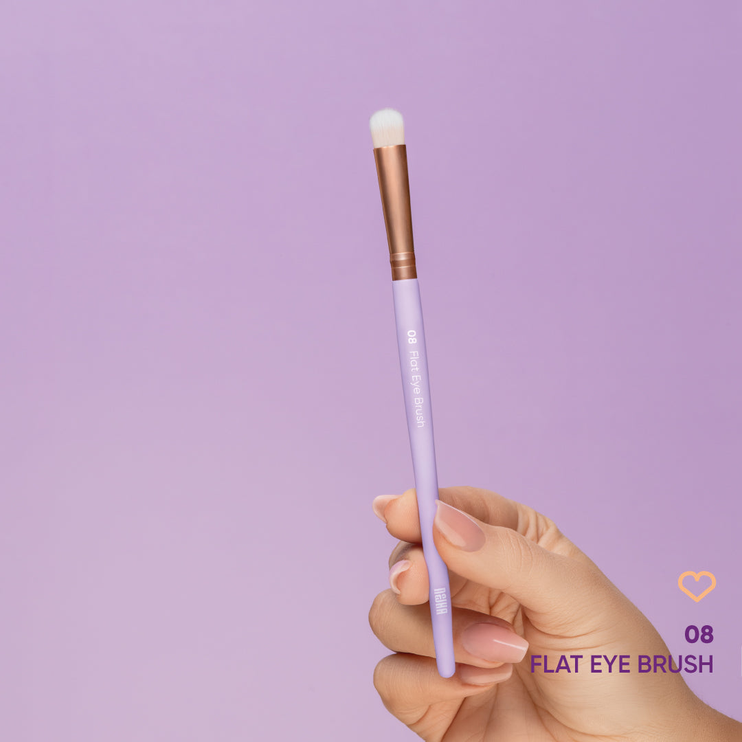 NEJHA 08 Flat Eye Brush – Pennello Occhi Piatto – foto 1