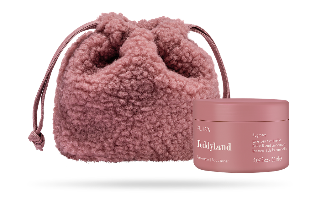 PUPA Teddyland - Burro corpo 150 ml + Beauty basket in tessuto