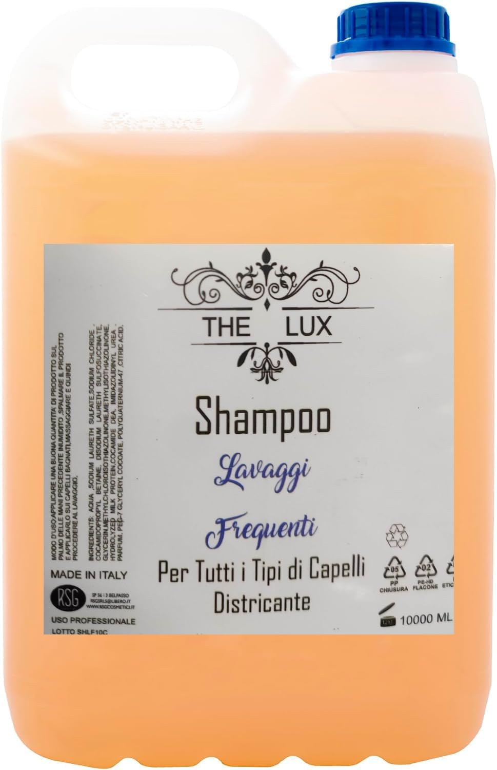 The Lux tanica Shampoo Professionale - 10 litri