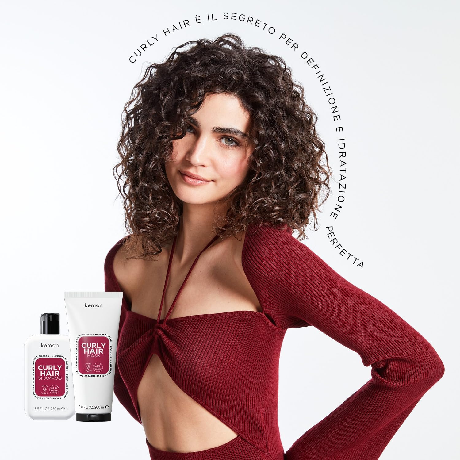 Kemon Maschera capelli ricci anti-crespo - 200 ml