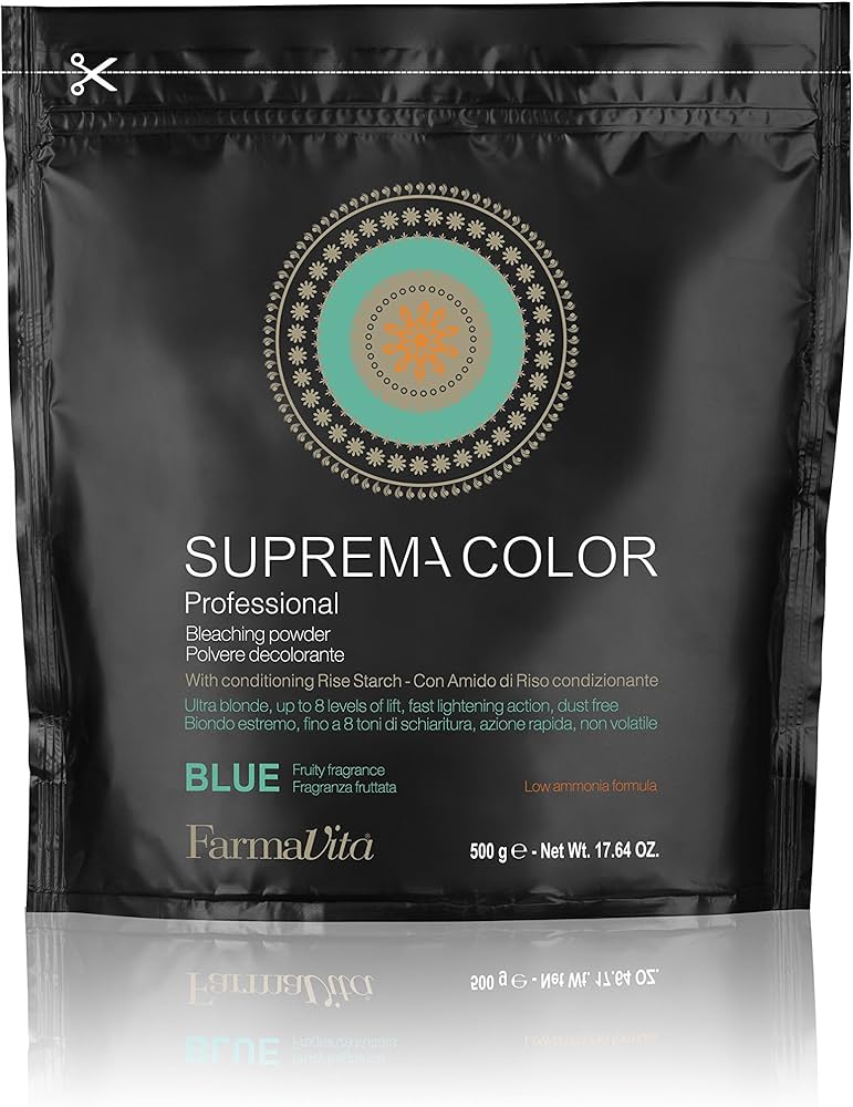 Farmavita SUPREMACOLOR Polvere Decolorante 8 Toni per Biondi estremi 500 grammi
