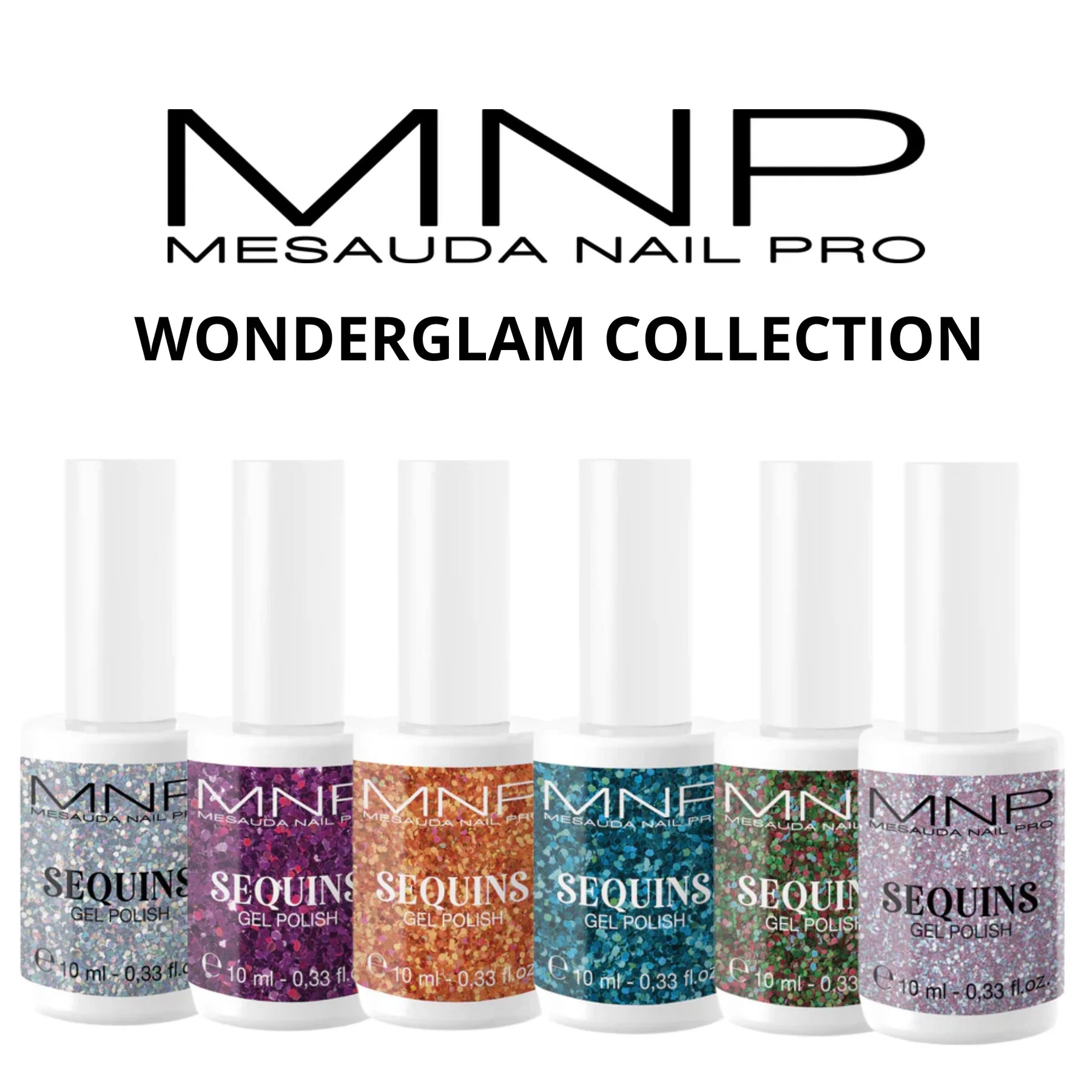 MNP WonderGlam collection paillettes semipermanenti 10 ml