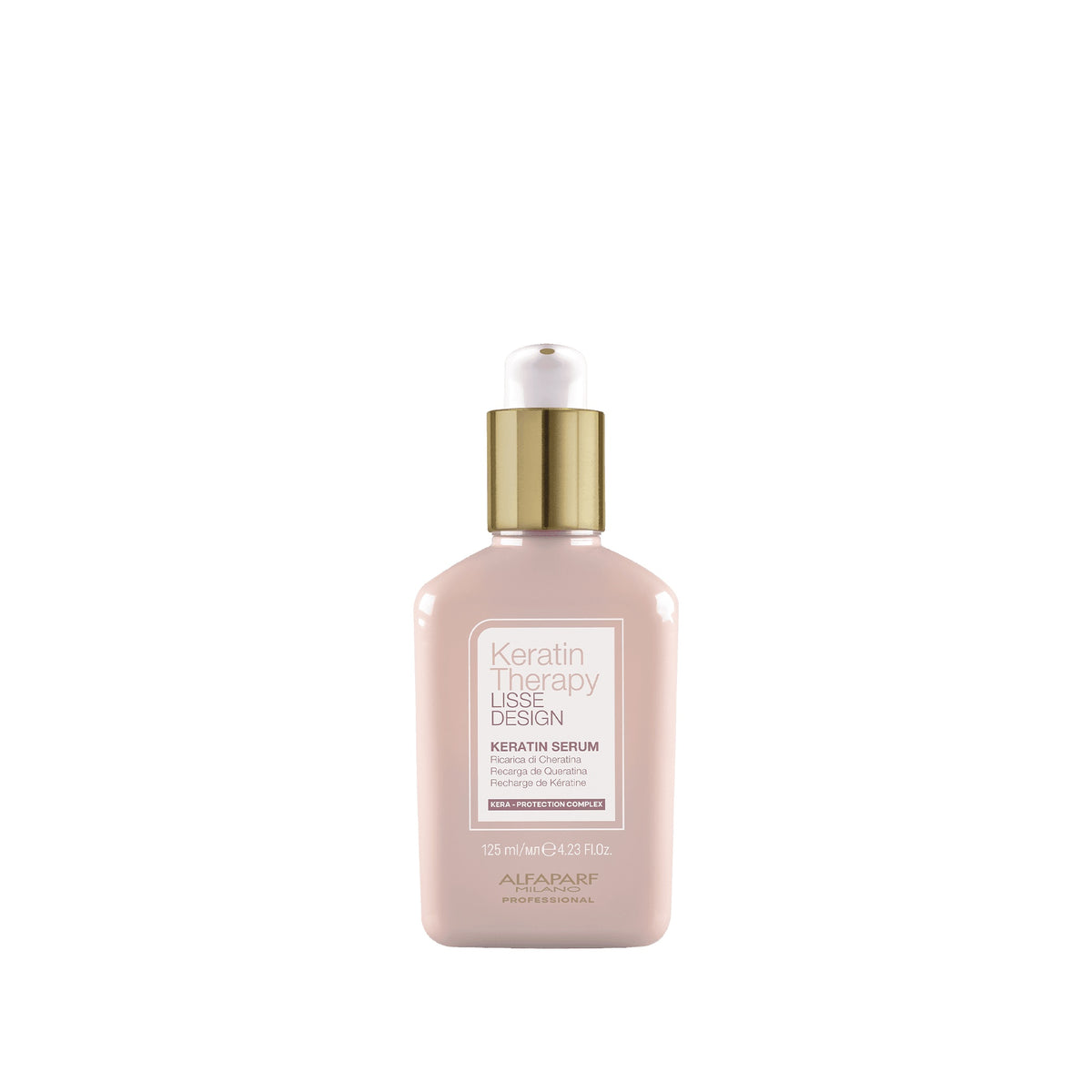Alfaparf Milano Keratin Therapy Lisse Design Keratin Serum – Siero con Cheratina e Collagene Post-Lisciatura 125 ml, confezione frontale