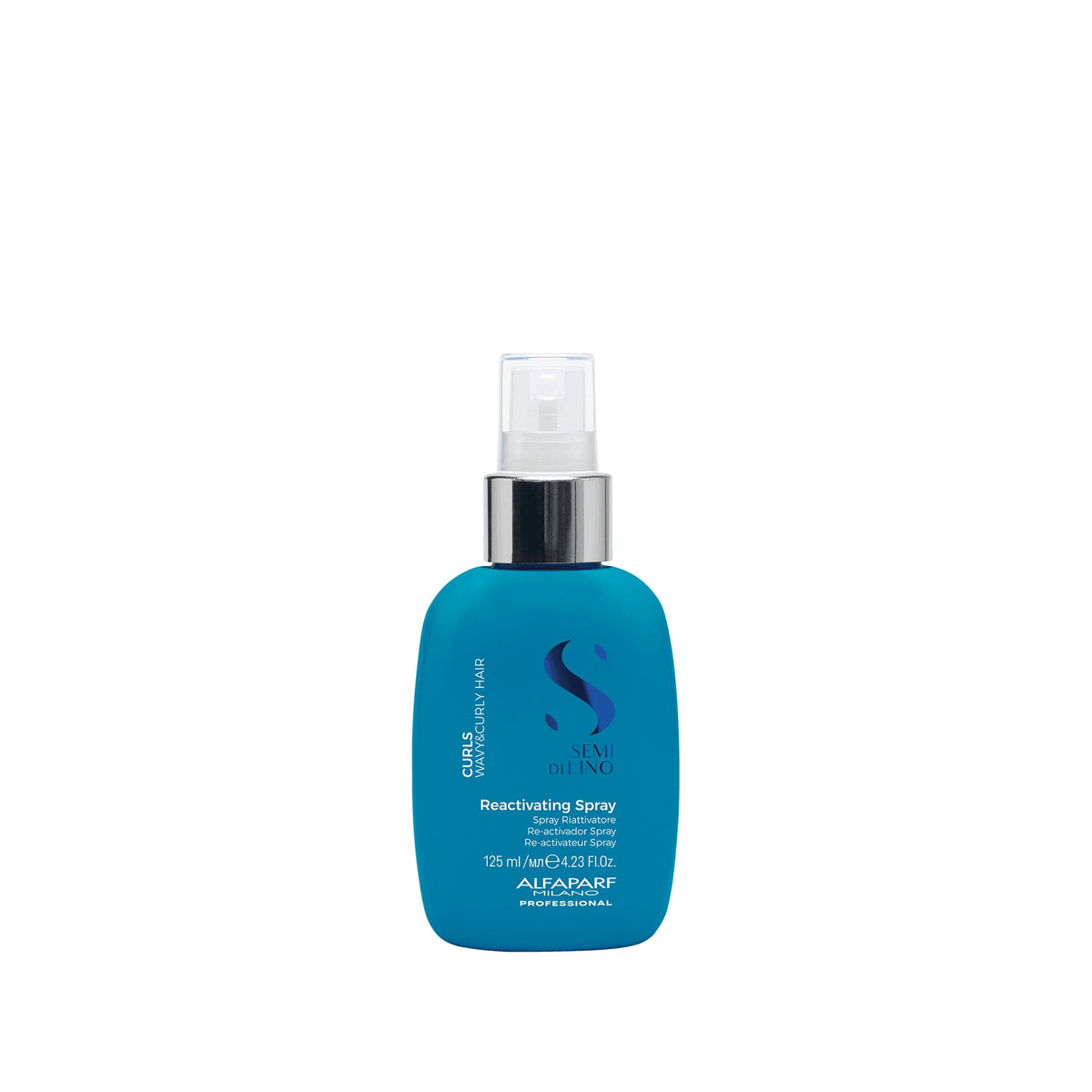 Alfaparf Milano Semi di Lino Curls Reactivating Spray – Spray riattivatore di onde e ricci 125 ml, confezione frontale