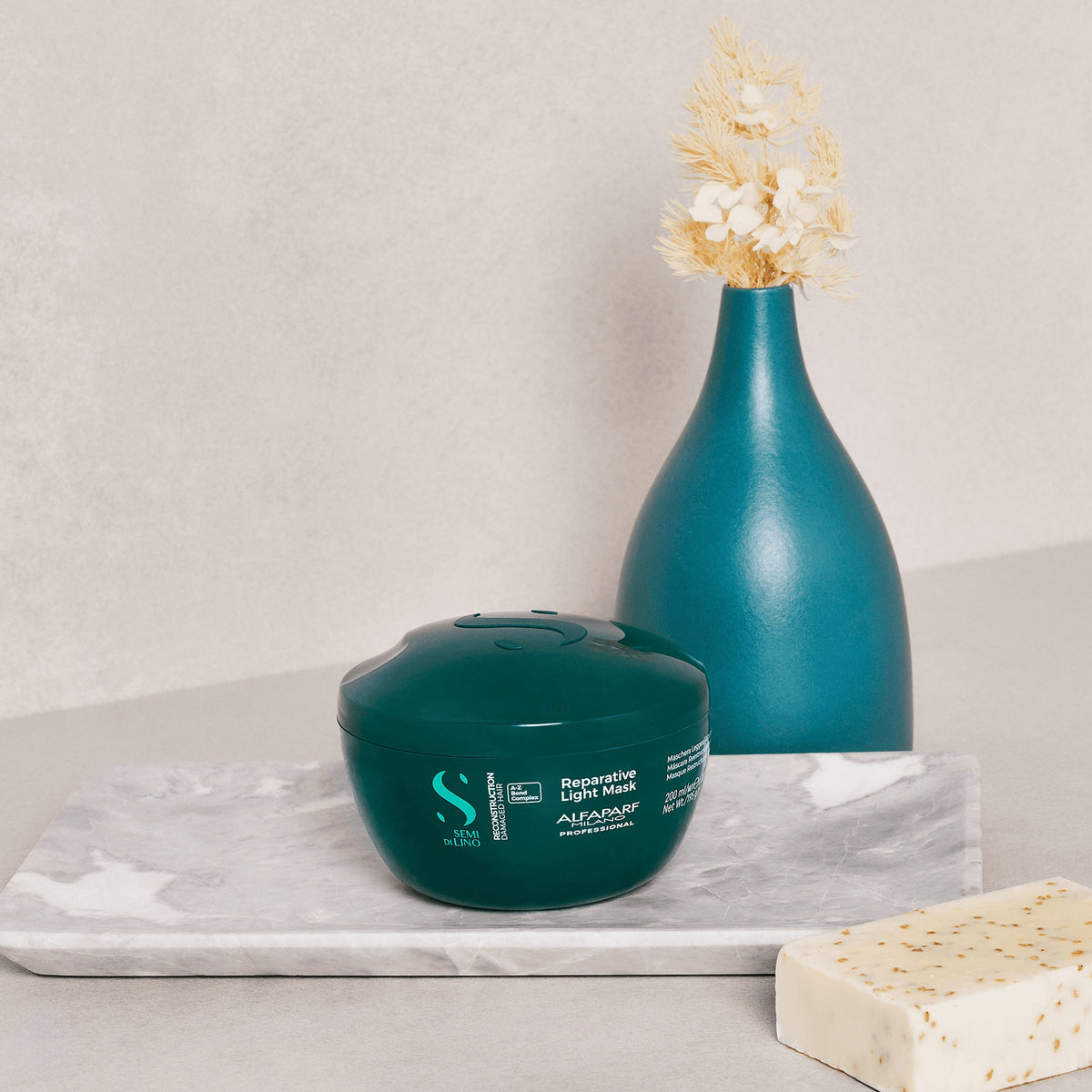 Alfaparf Milano Semi di Lino Reconstruction Reparative Light Mask – Maschera ristrutturante per capelli fini danneggiati 200 ml, immagine ufficiale 2