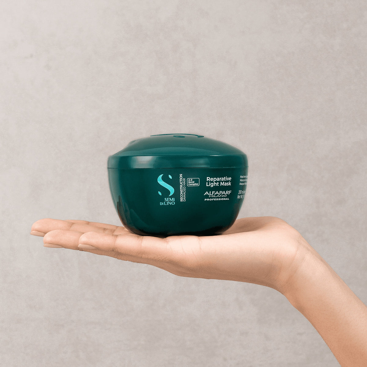 Alfaparf Milano Semi di Lino Reconstruction Reparative Light Mask – Maschera ristrutturante per capelli fini danneggiati 200 ml, immagine ufficiale 3