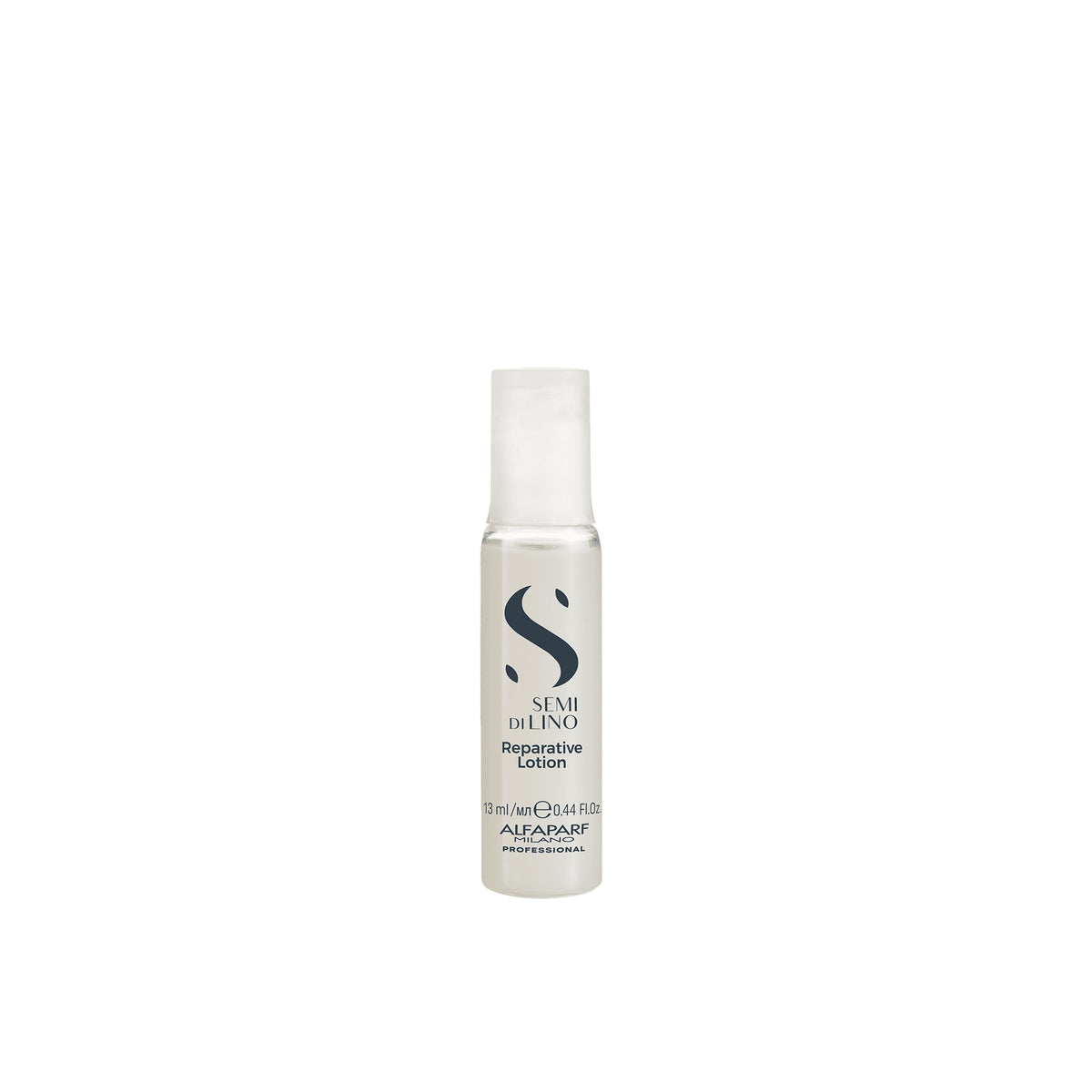 Alfaparf Milano Semi di Lino Reconstruction Reparative Lotion – Trattamento ristrutturante della fibra per capelli danneggiati 6 × 13 ml, confezione frontale