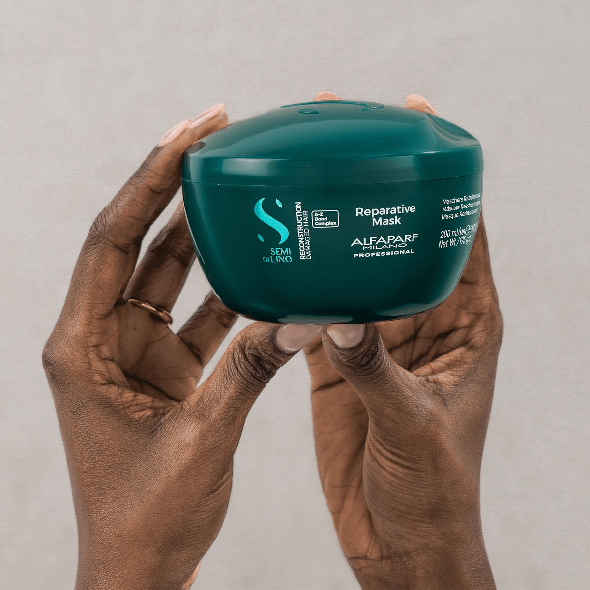Alfaparf Milano Semi di Lino Reconstruction Reparative Mask – Maschera ristrutturante per capelli danneggiati da medi a spessi 200 ml, immagine ufficiale 3