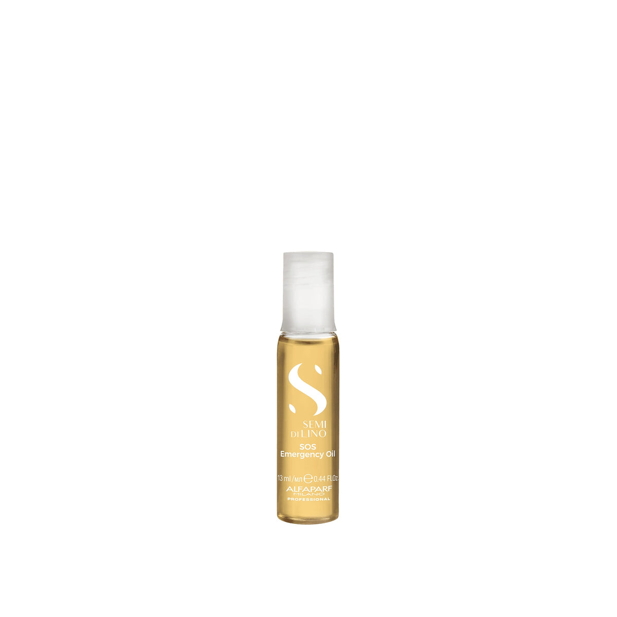 Alfaparf Milano Semi di Lino Reconstruction Sos Emergency Oil – Trattamento professionale di ricostruzione per capelli danneggiati 6 × 13 ml, confezione frontale