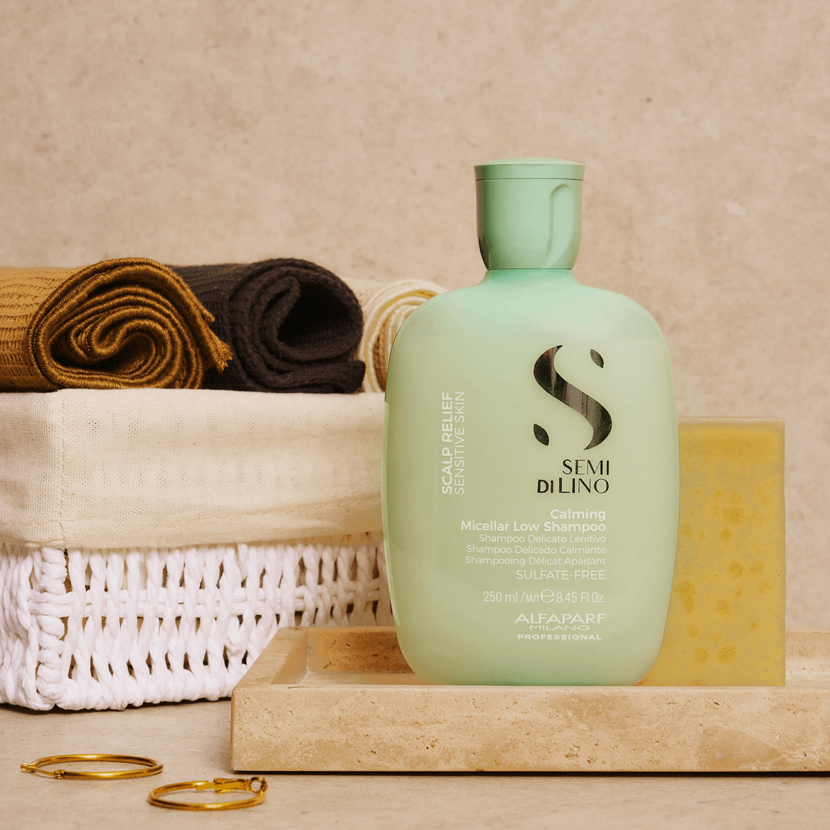 Alfaparf Milano Semi di Lino Scalp Calming Micellar Low Shampoo – Shampoo delicato lenitivo per cute sensibile 250 ml, immagine ufficiale 2