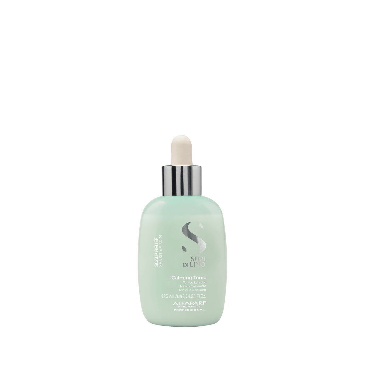 Alfaparf Milano Semi di Lino Scalp Calming Tonic – Fluido lenitivo per cute sensibile 125 ml, confezione frontale
