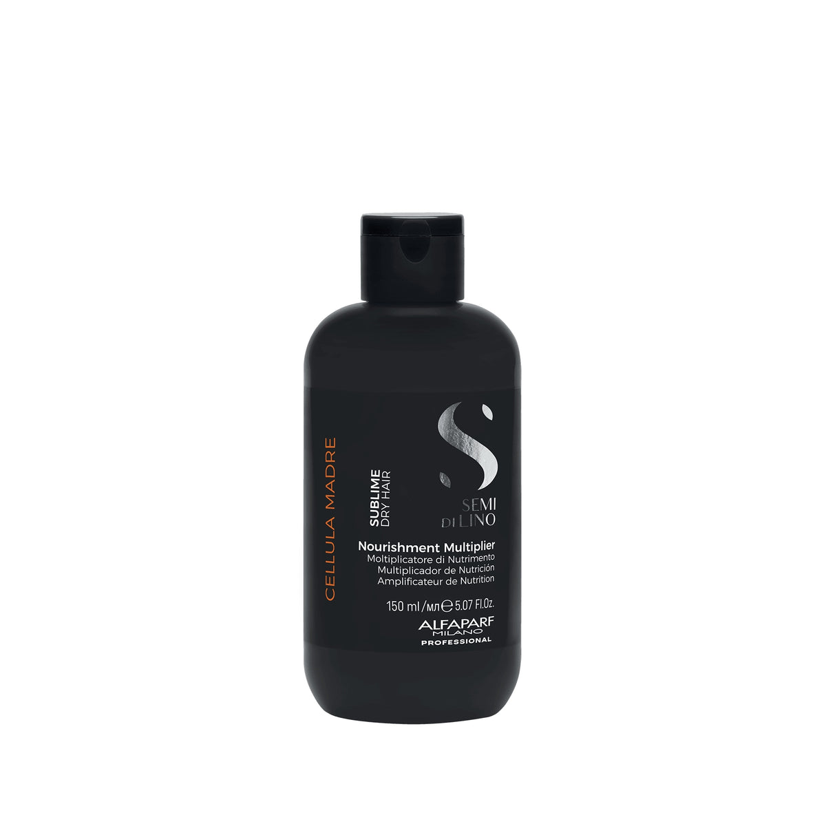 Alfaparf Milano Semi di Lino Sublime Cellula Madre Nourishment Multiplier – Concentrato Nutriente per Capelli Morbidi e Setosi 150 ml, confezione frontale