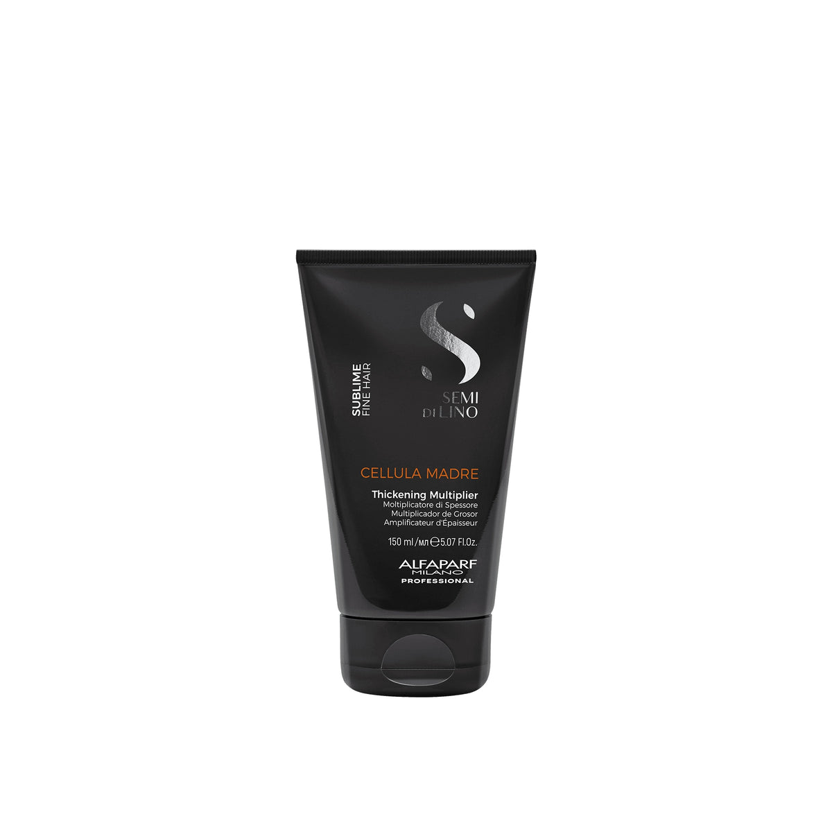 Alfaparf Milano Semi di Lino Sublime Cellula Madre Thickening Multiplier – Concentrato Ispessente e Volumizzante per Capelli Fini 150 ml, confezione frontale