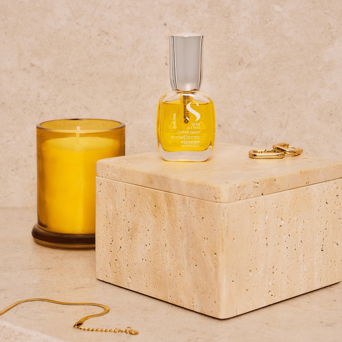 Alfaparf Milano Semi di Lino Sublime Cristalli Liquidi – Siero illuminante istantaneo per tutti i tipi di capelli 15 ml, immagine ufficiale 3