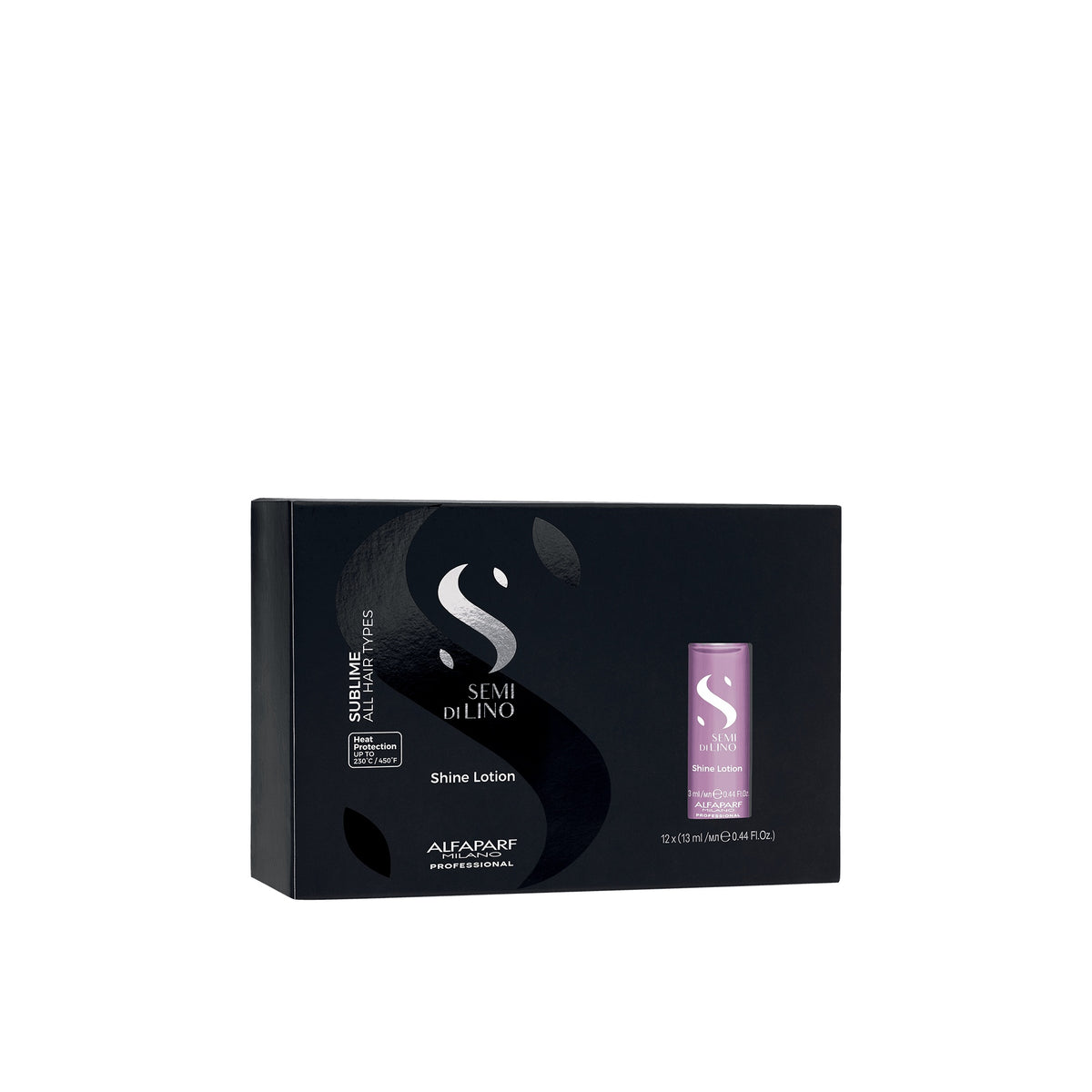 Alfaparf Milano Semi di Lino Sublime Shine Lotion – Fiale Illuminanti Volumizzanti e Termoprotettive 12 × 13 ml, immagine ufficiale 2