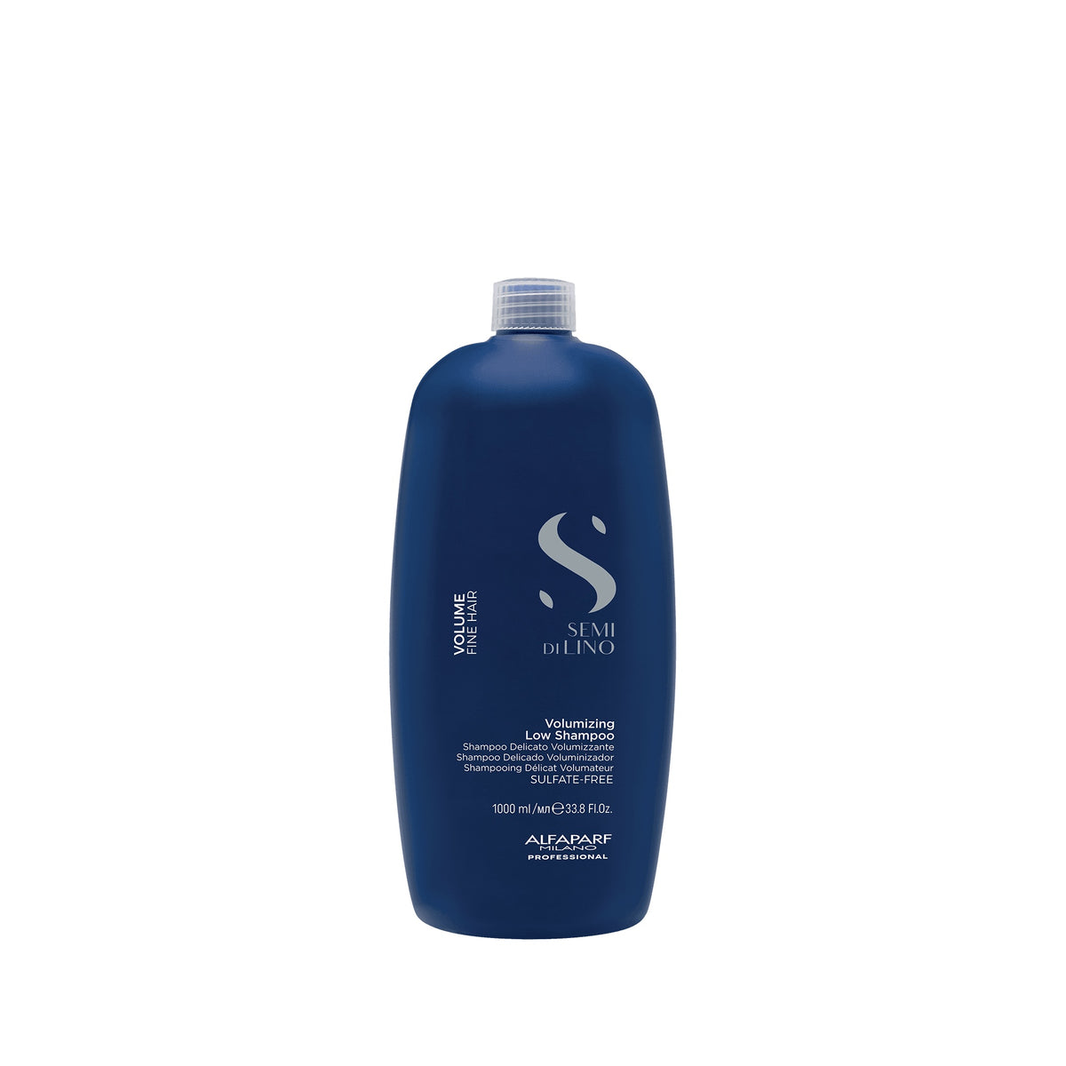 Alfaparf Milano Semi di Lino Volume Volumizing Low Shampoo – Shampoo delicato volumizzante e corporizzante per capelli fini 1000 ml, confezione frontale