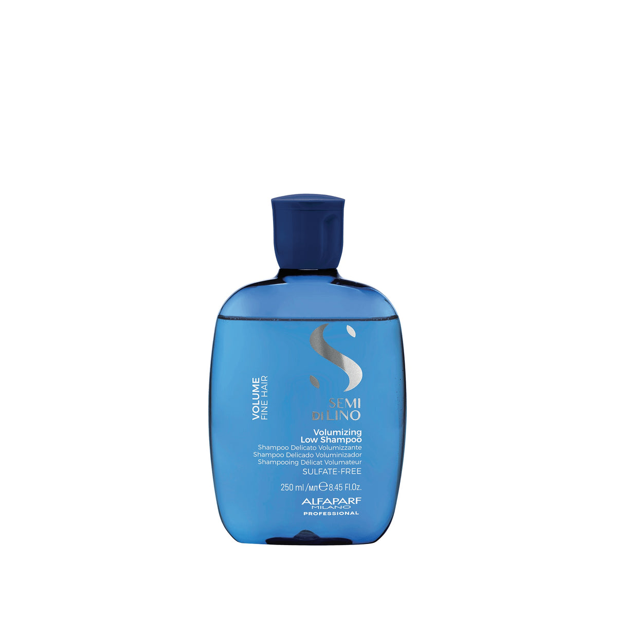 Alfaparf Milano Semi di Lino Volume Volumizing Low Shampoo – Shampoo delicato volumizzante e corporizzante per capelli fini 250 ml, confezione frontale