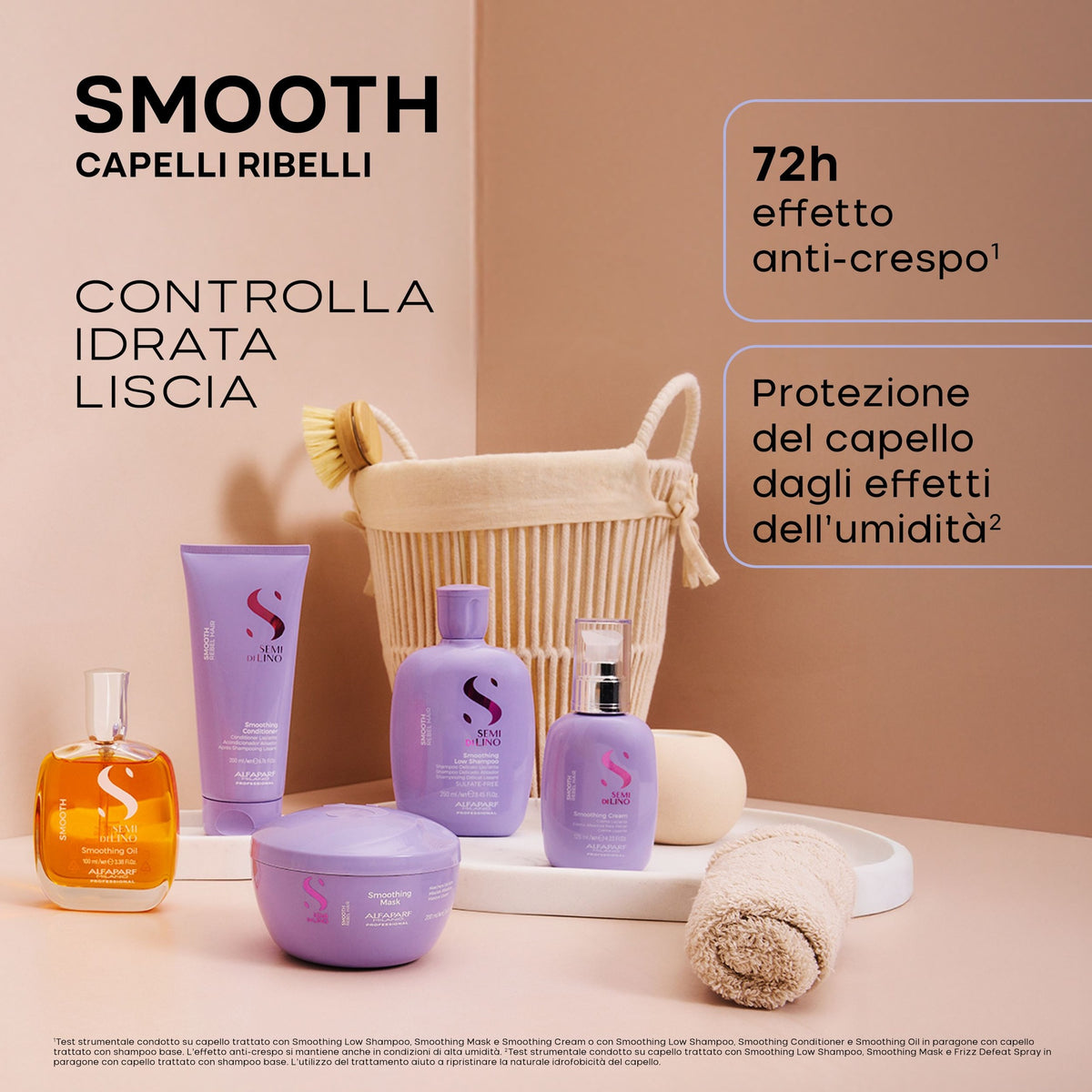 Alfaparf Milano Semi di Lino Smooth Smoothing Oil – Olio Lisciante Illuminante Anticrespo e Termoprotettivo 100 ml, immagine ufficiale 8
