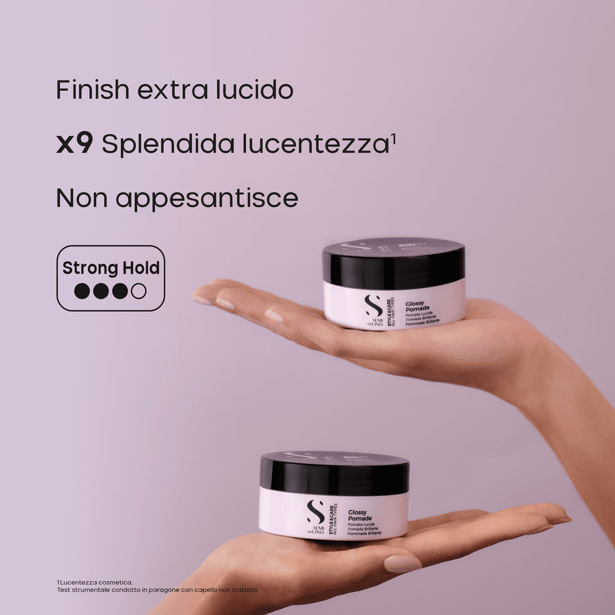 Alfaparf Milano Semi di Lino Style & Care Glossy Pomade – Cera Modellante Extra Lucida a Tenuta Forte 90 ml, immagine ufficiale 4