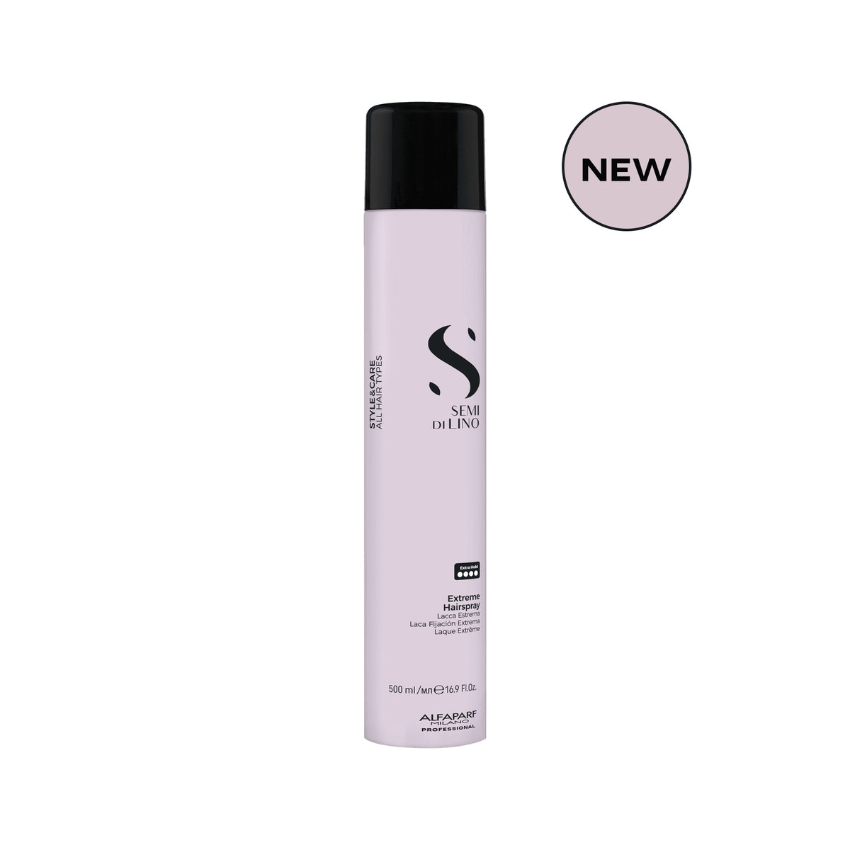 Alfaparf Milano Semi di Lino Style & Care Extreme Hairspray – Lacca Tenuta Extra Forte Lunga Durata 500 ml, immagine ufficiale 3