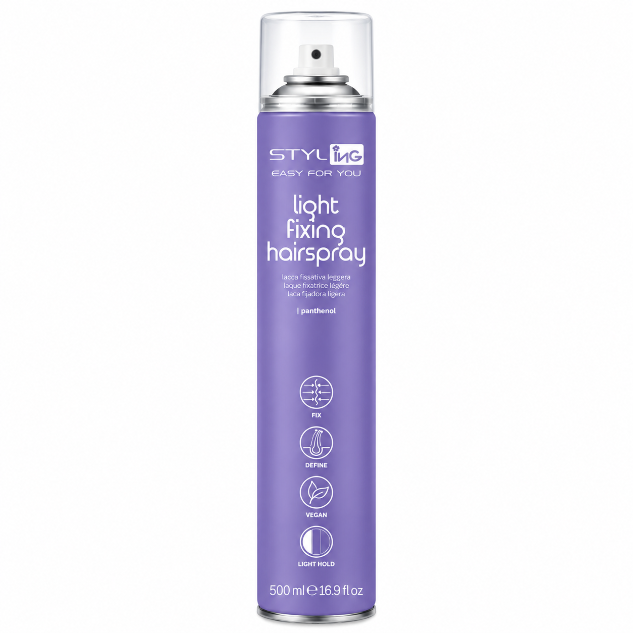 Ing Lacca fissativa media con Pantenolo - Senza siliconi - 500 ml