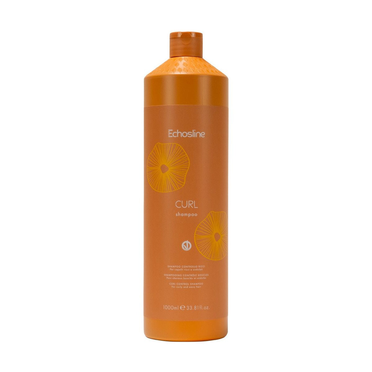 Echosline Curl Shampoo 1000 ml incluso nel set anticrespo per capelli ricci e mossi