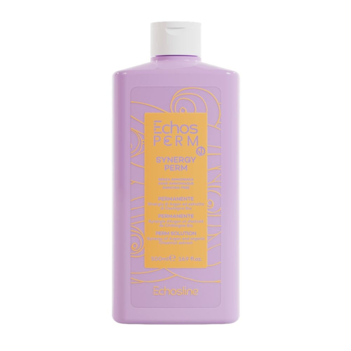 Echosline Echos Perm Synergy – Permanente Professionale per Onde Naturali 500 ml – confezione del prodotto su fondo bianco