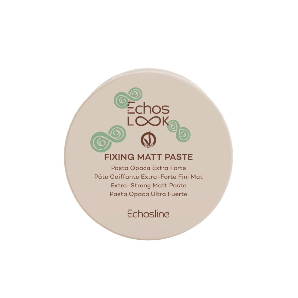 Echosline Echos Look Fixing Matt Paste – Pasta Modellante Opaca Extra Forte 100 ml – confezione del prodotto su fondo bianco