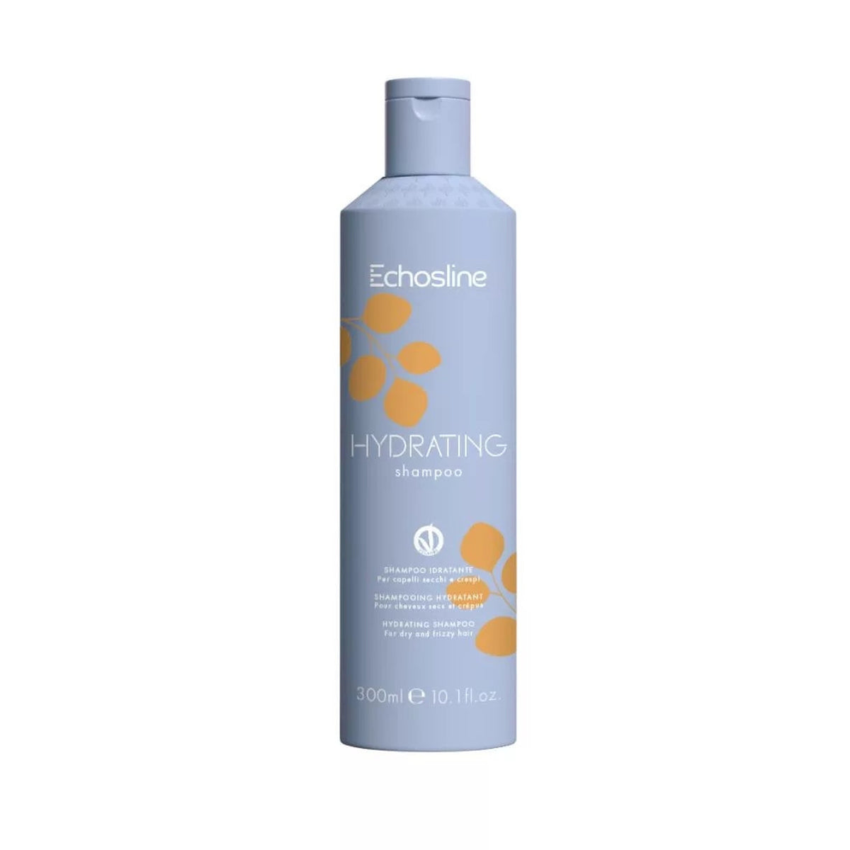 Echosline Hydrating – Shampoo Idratante per Capelli Secchi e Crespi 300 ml – confezione del prodotto su fondo bianco
