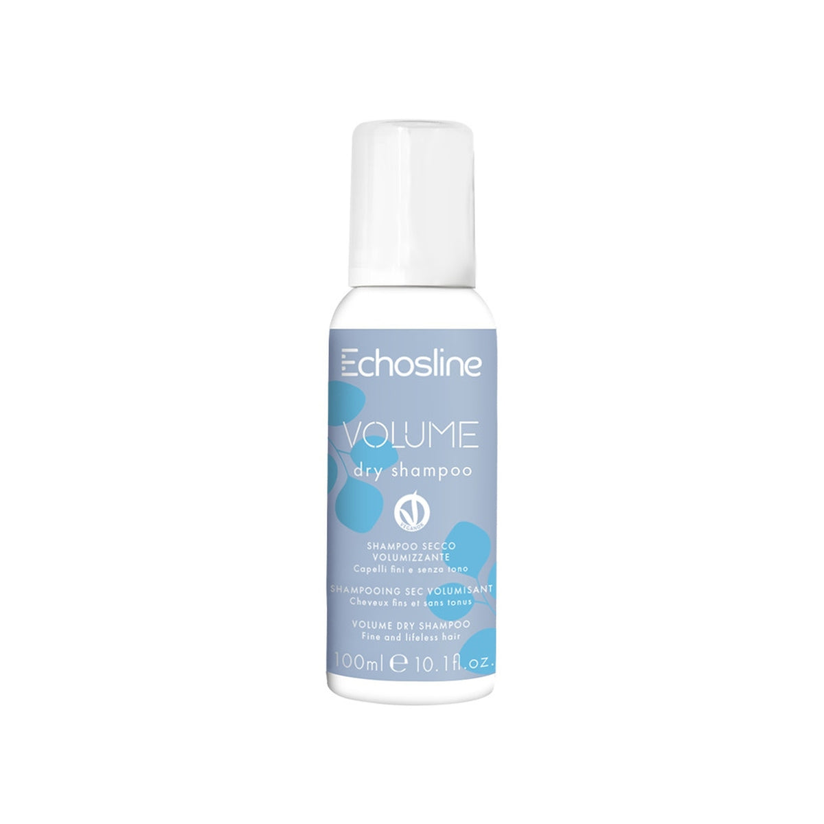 Echosline Volume Dry Shampoo – Shampoo Secco per Capelli Leggeri 100 ml – confezione del prodotto su fondo bianco
