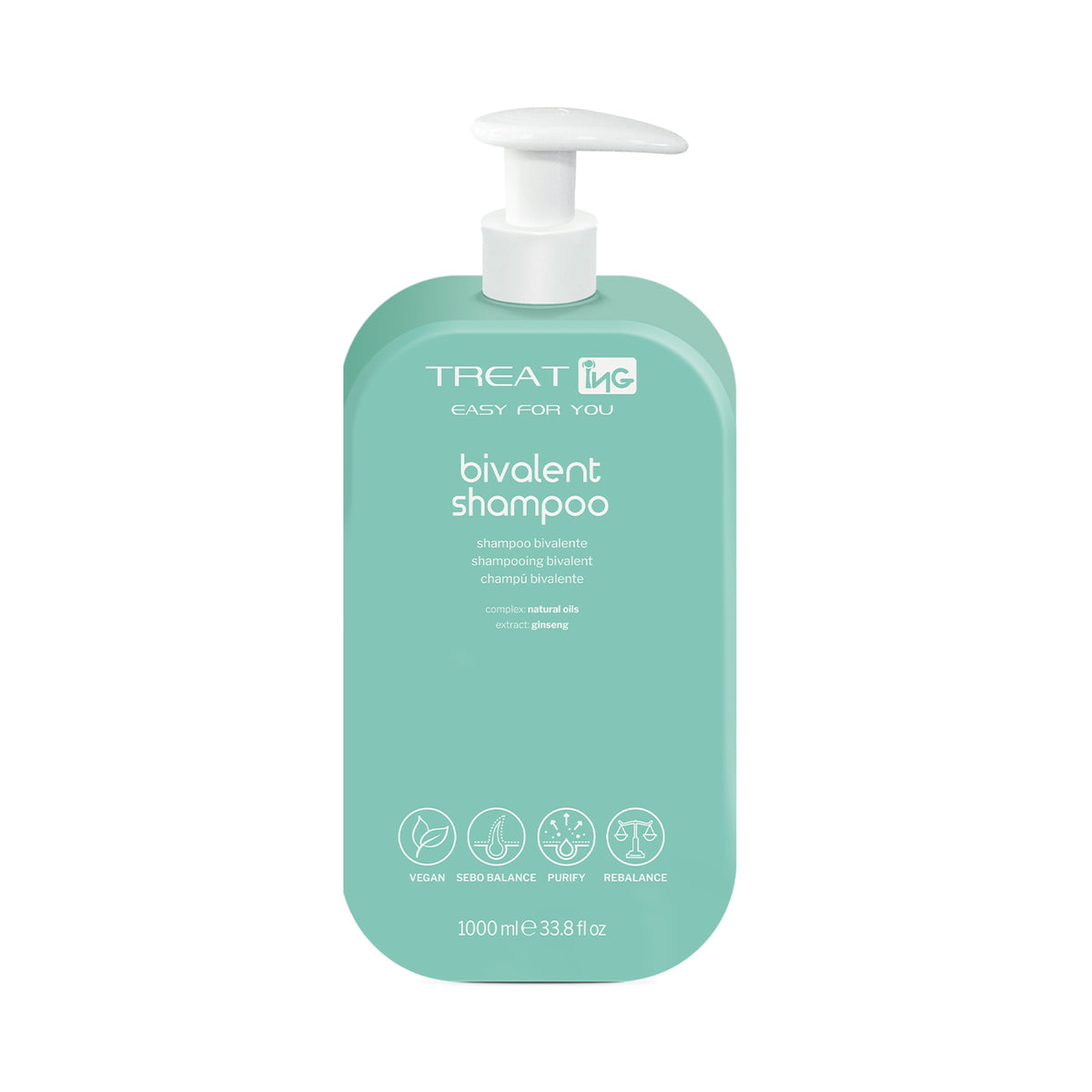 ING Shampoo Bivalente Antiforfora per Cute Grassa 1000 ml - confezione originale