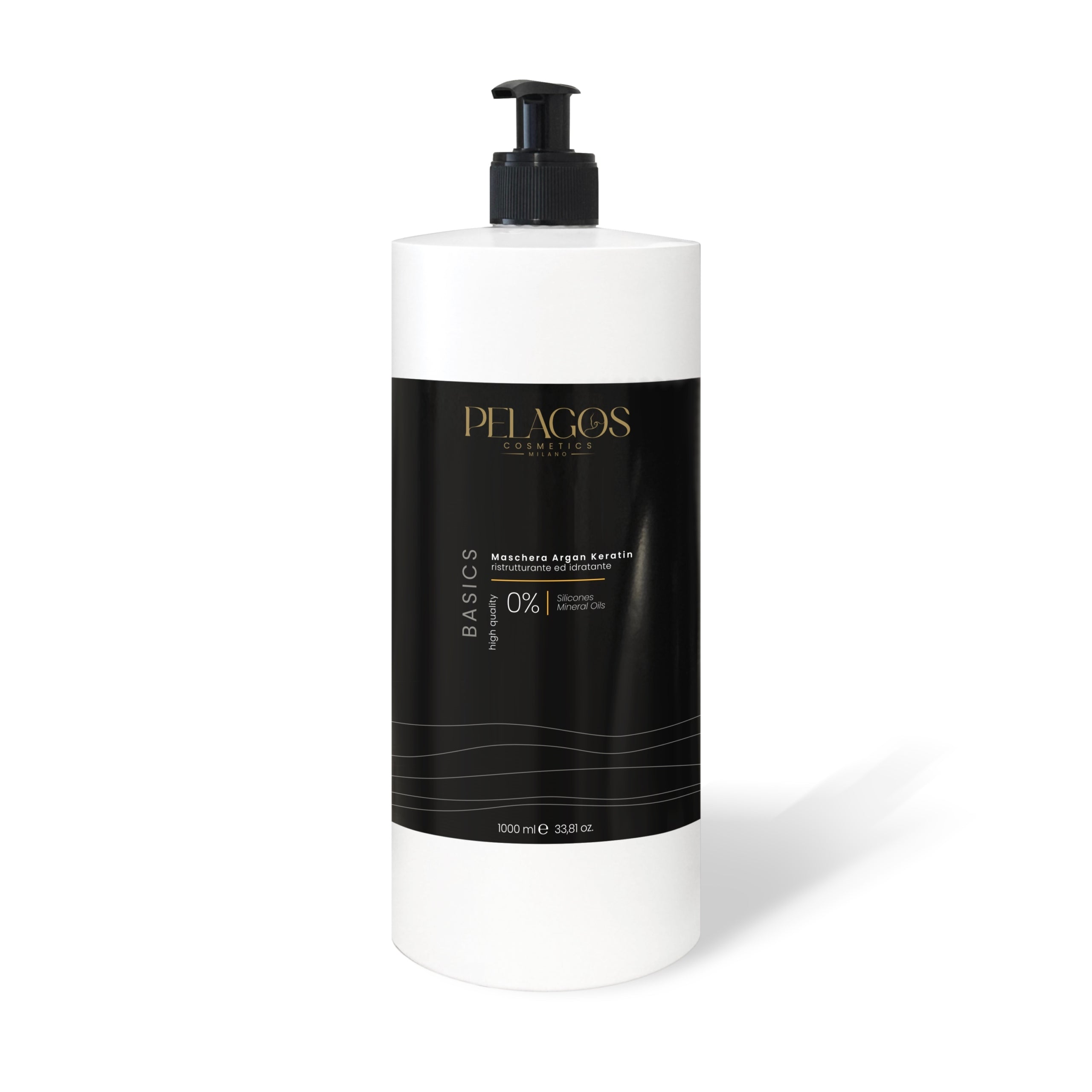 BASICS Maschera Argan Keratin 1000 ml – Pelagos Cosmetics Milano