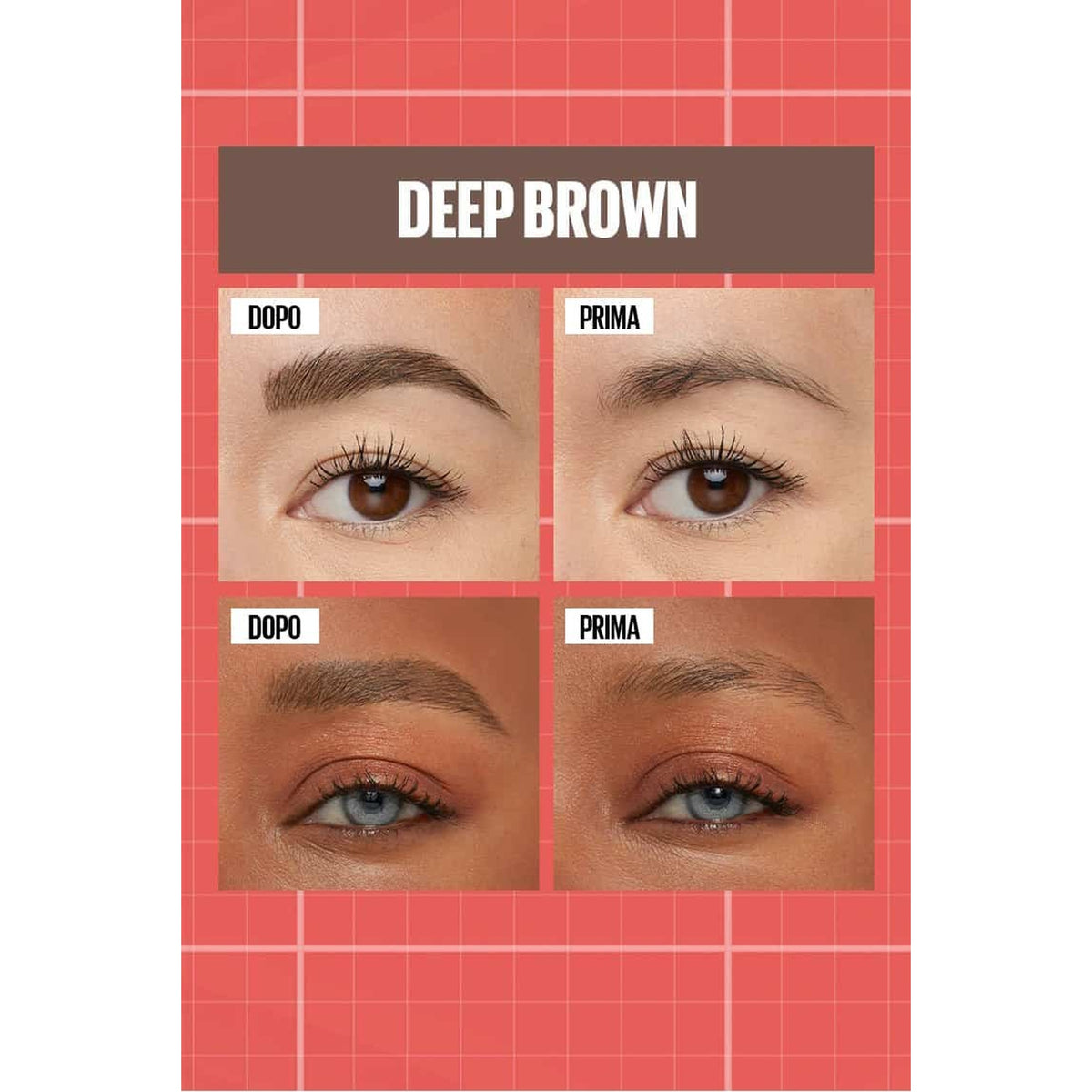 Maybelline Build-A-Brow 2 in 1 – Penna Sopracciglia Effetto Pelo a Pelo e Gel Fissante Trasparente