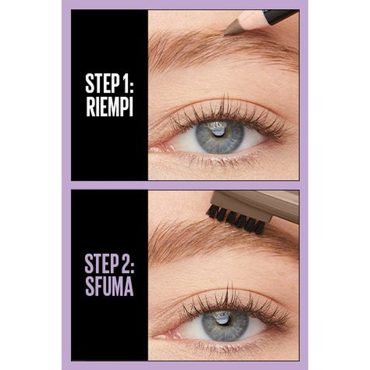 Maybelline Express Brow Shaping Pencil – Matita Sopracciglia Sfumabile con Olio di Cocco e Pettinino