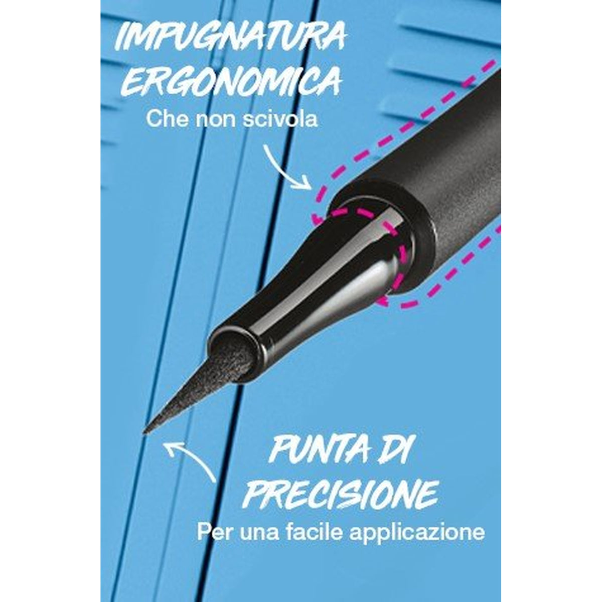 Maybelline Hyper Precise – Eyeliner in Penna VEGANO con Punta Ultra Precisa da 0,4 mm