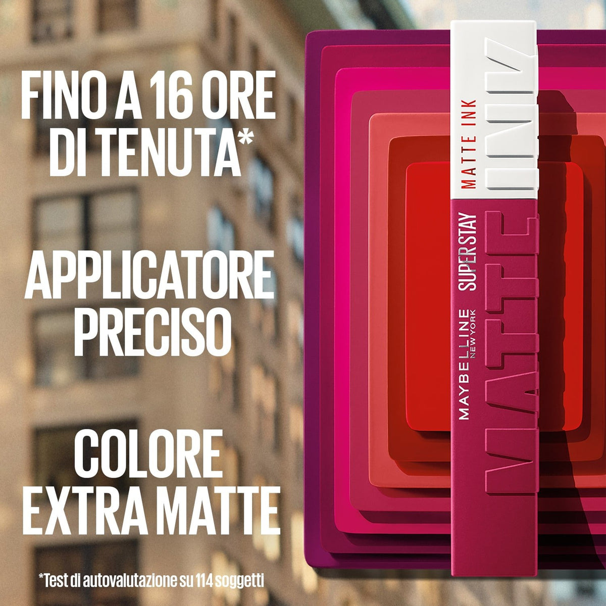 Maybelline Super Stay Matte Ink – Rossetto Liquido Matte No Transfer con Tenuta Fino a 16 Ore