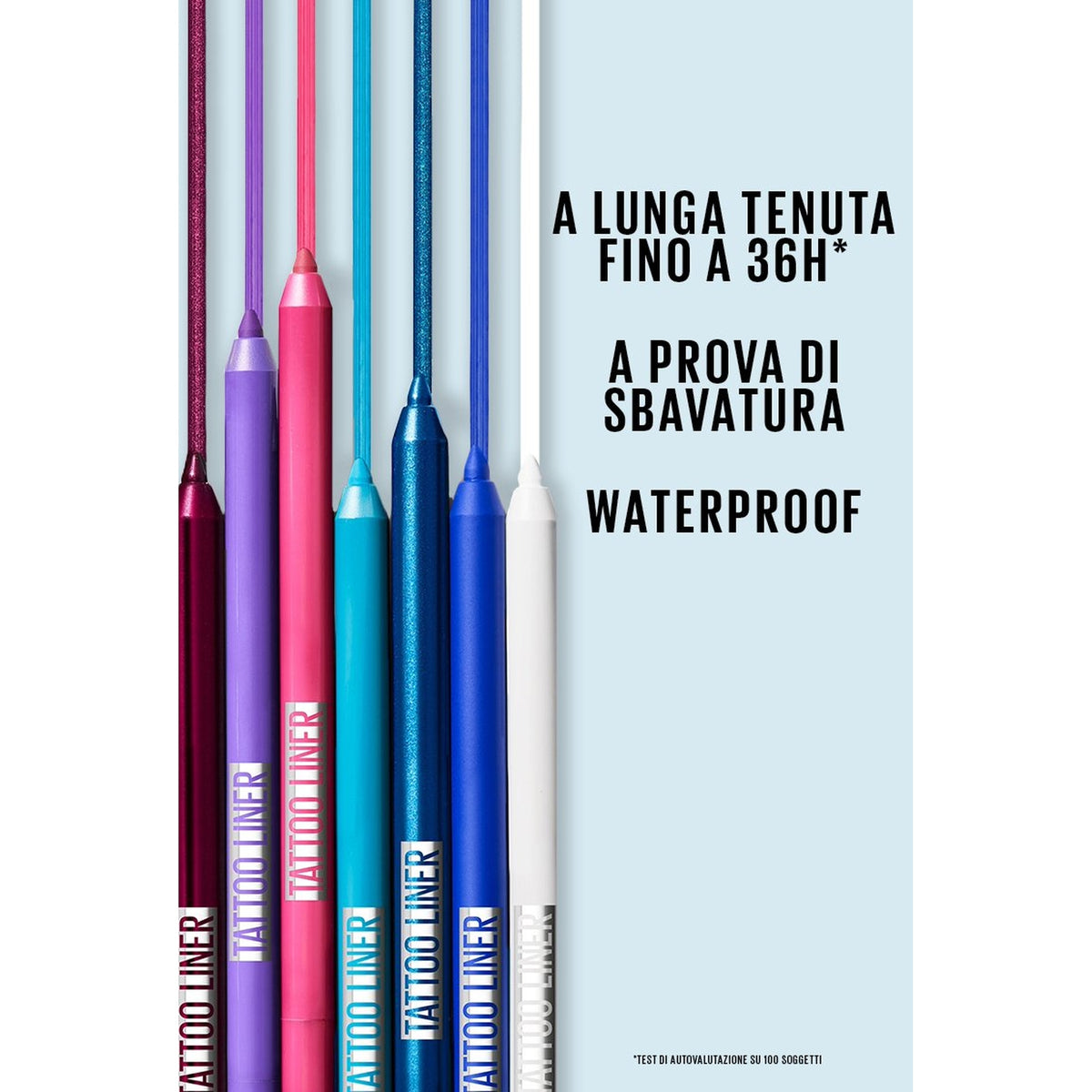 Maybelline Tattoo Liner Gel Pencil – Matita Occhi Temperabile in Gel Waterproof Fino a 36H