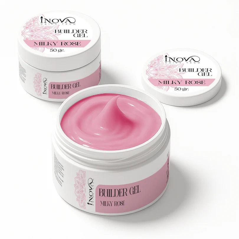 Inova Nails Gel costruttore autolivellante Milky Rose - 50 grammi