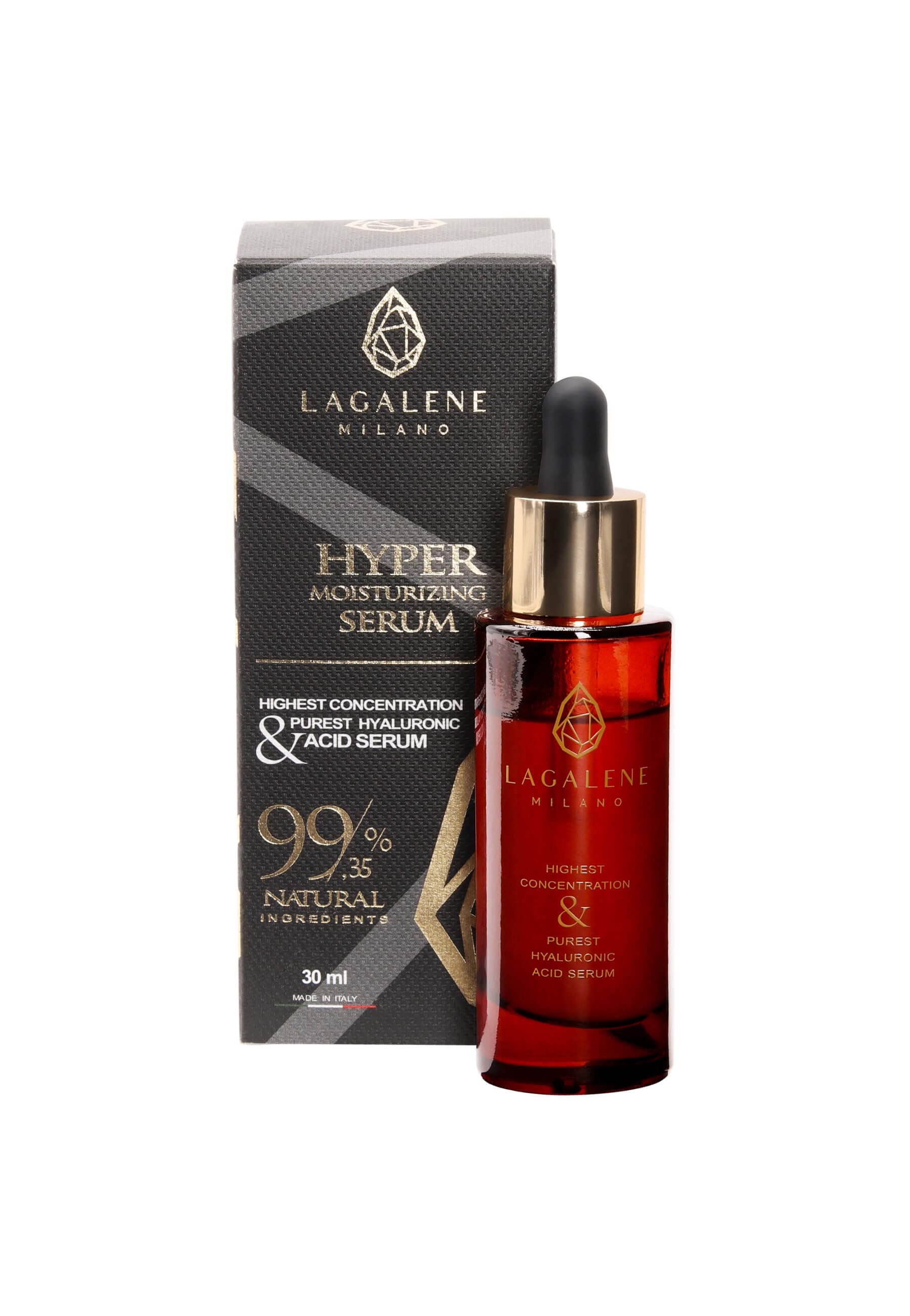 Lagalene Milano Hyper Moisturizing Serum 99,35% naturale 30 ml