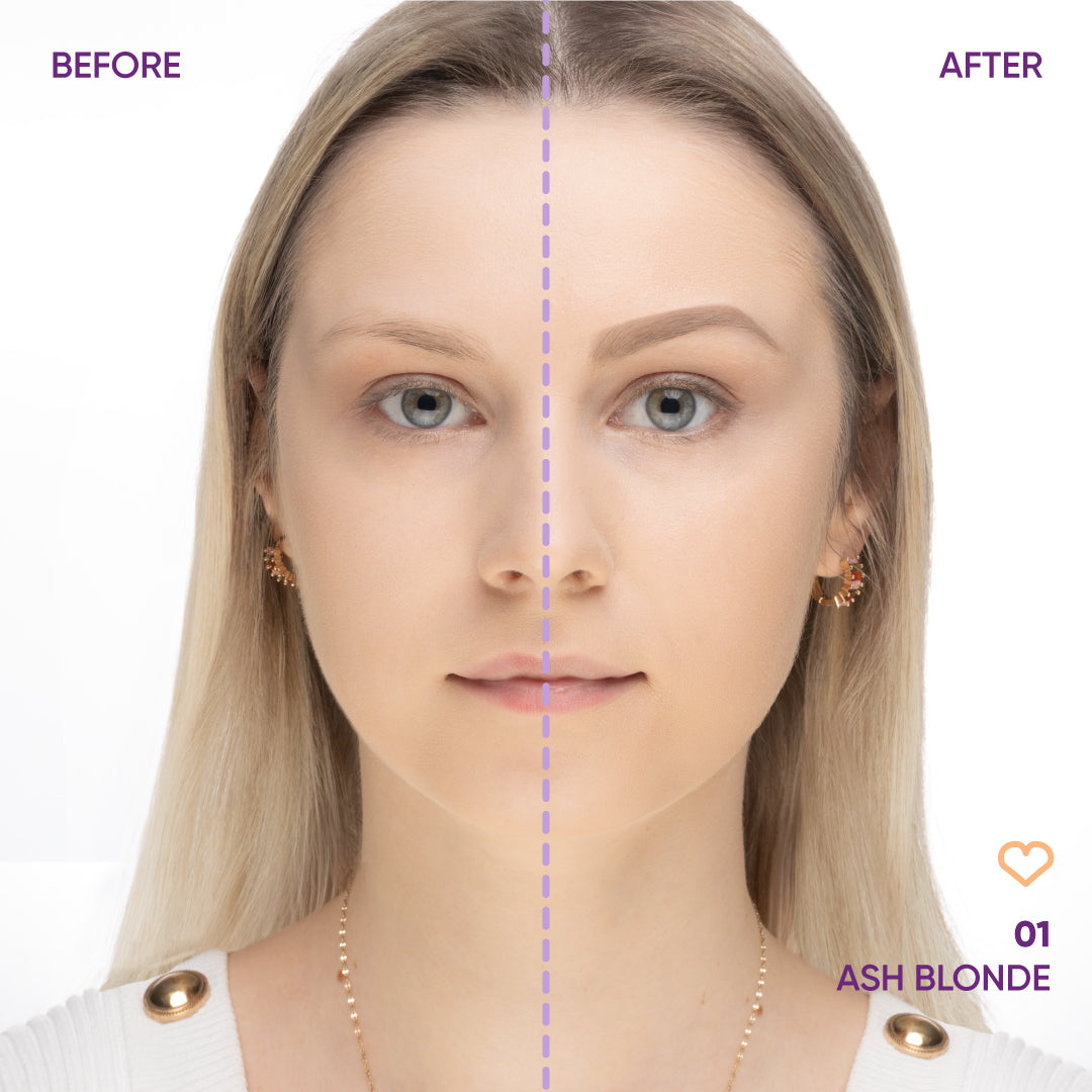 NEJHA Fatal Brow Pencil 01 Ash Blonde, prima e dopo