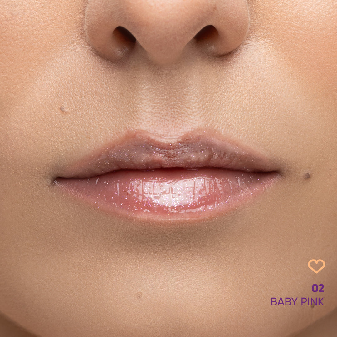 NEJHA Diamond Crush lip oil scintillante Baby Pink – foto 2