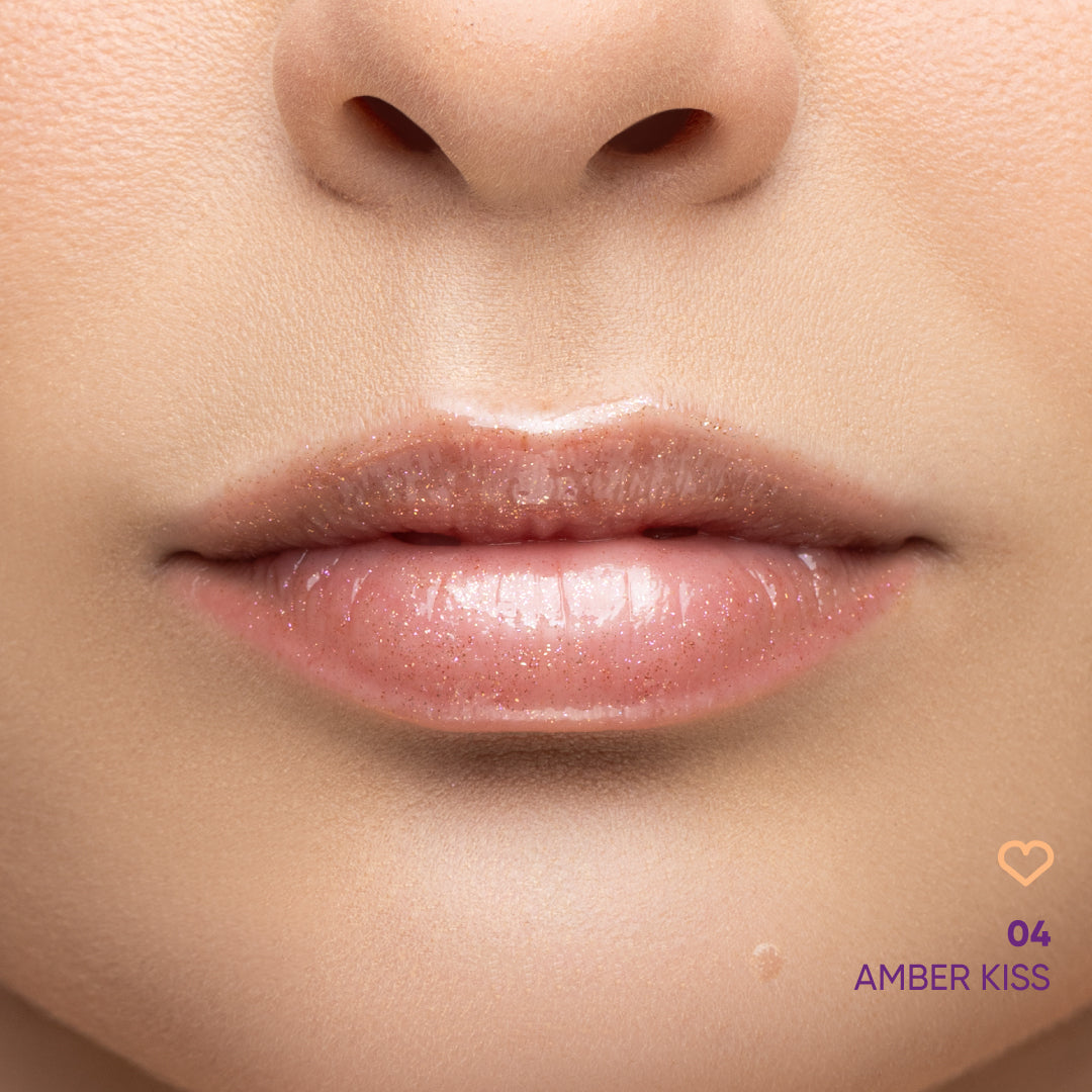 NEJHA Diamond Crush lip oil scintillante Amber Kiss – foto 3