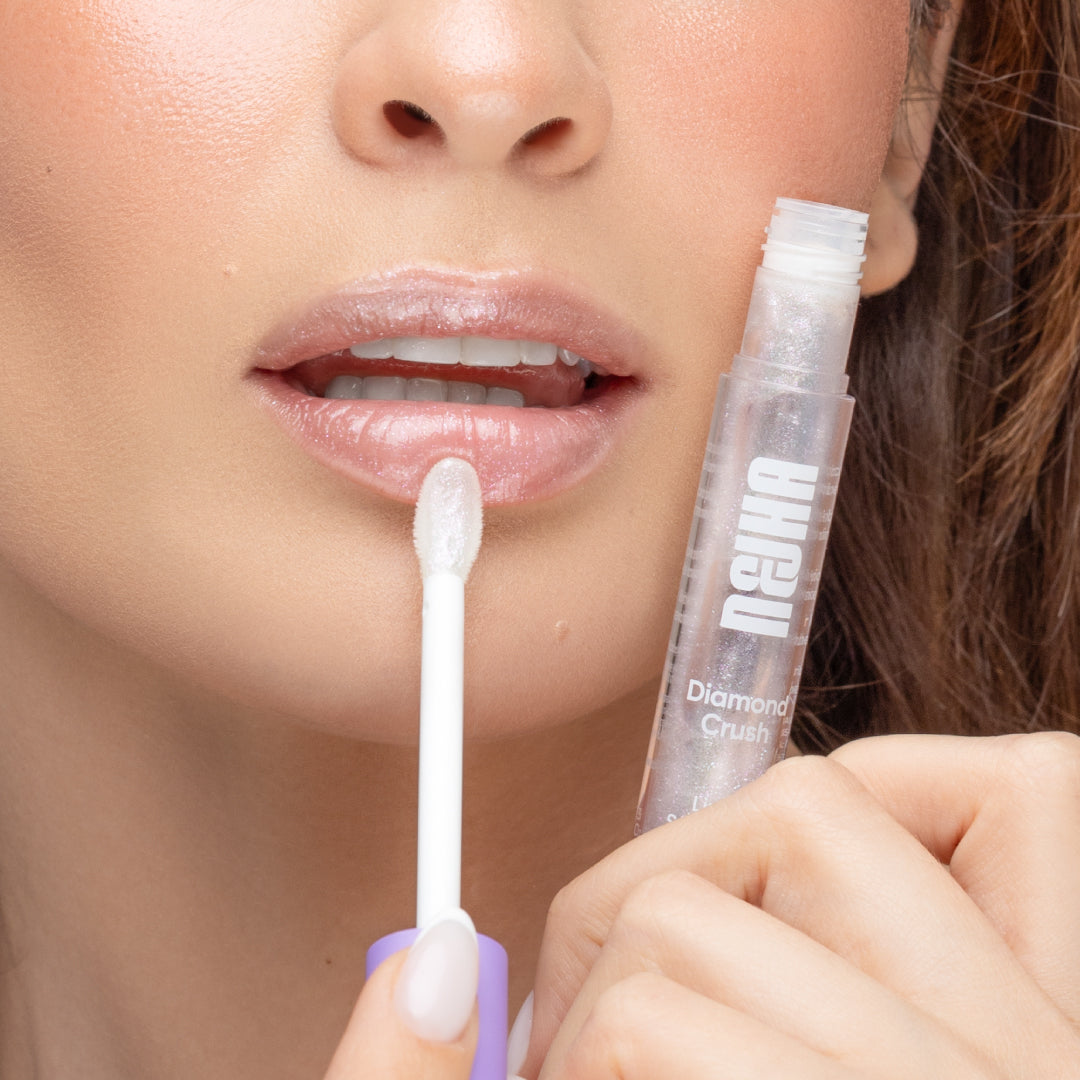 NEJHA Diamond Crush lip oil scintillante Amber Kiss – foto 6