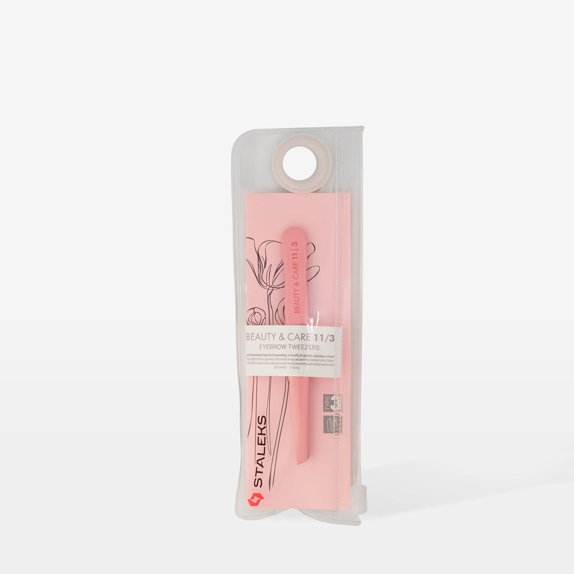 Pinzetta per sopracciglia BEAUTY & CARE 11 TIPO 3 (bordi smussati larghi)