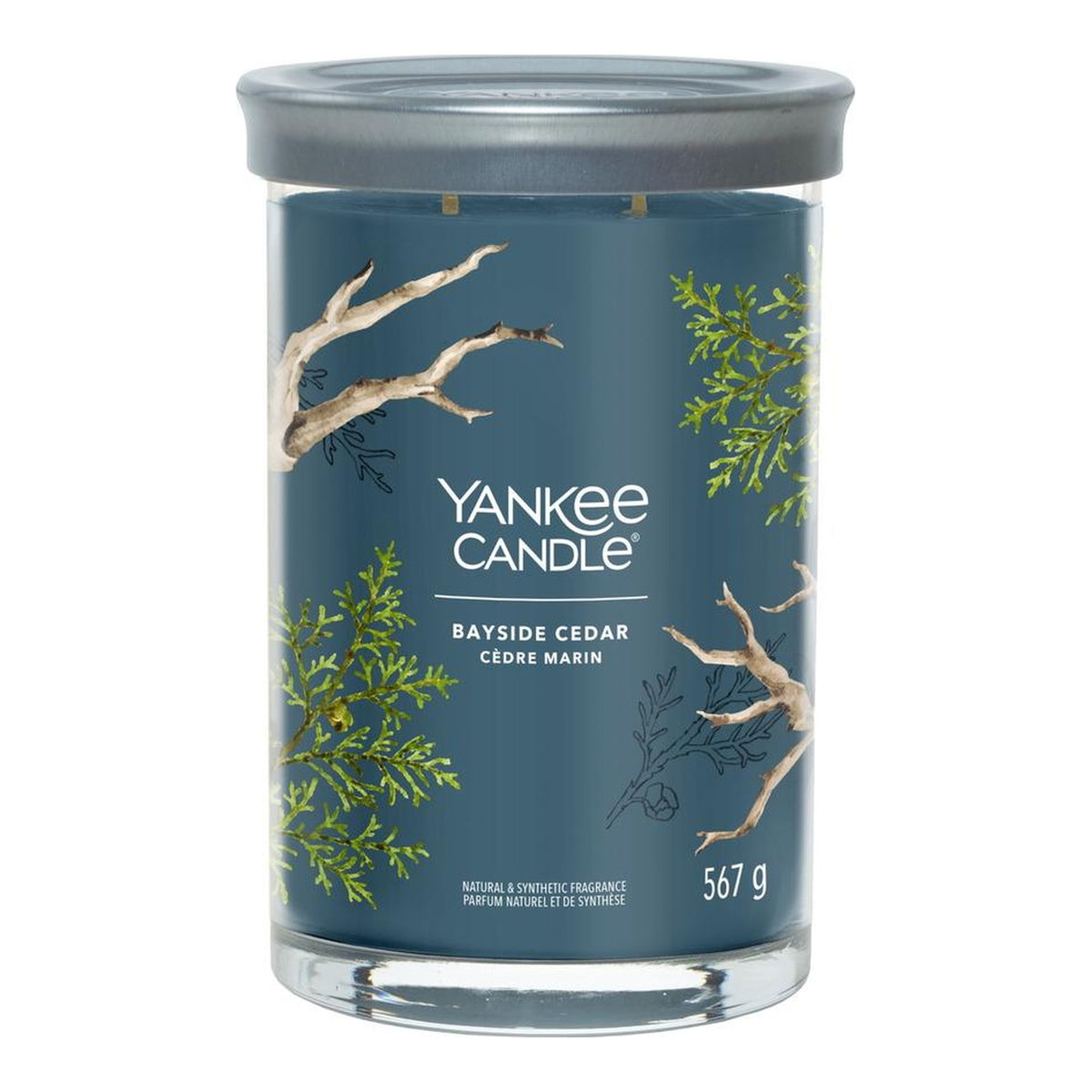 Yankee Candle Bayside Cedar – Candela Profumata Tumbler Grande Signature 567 g