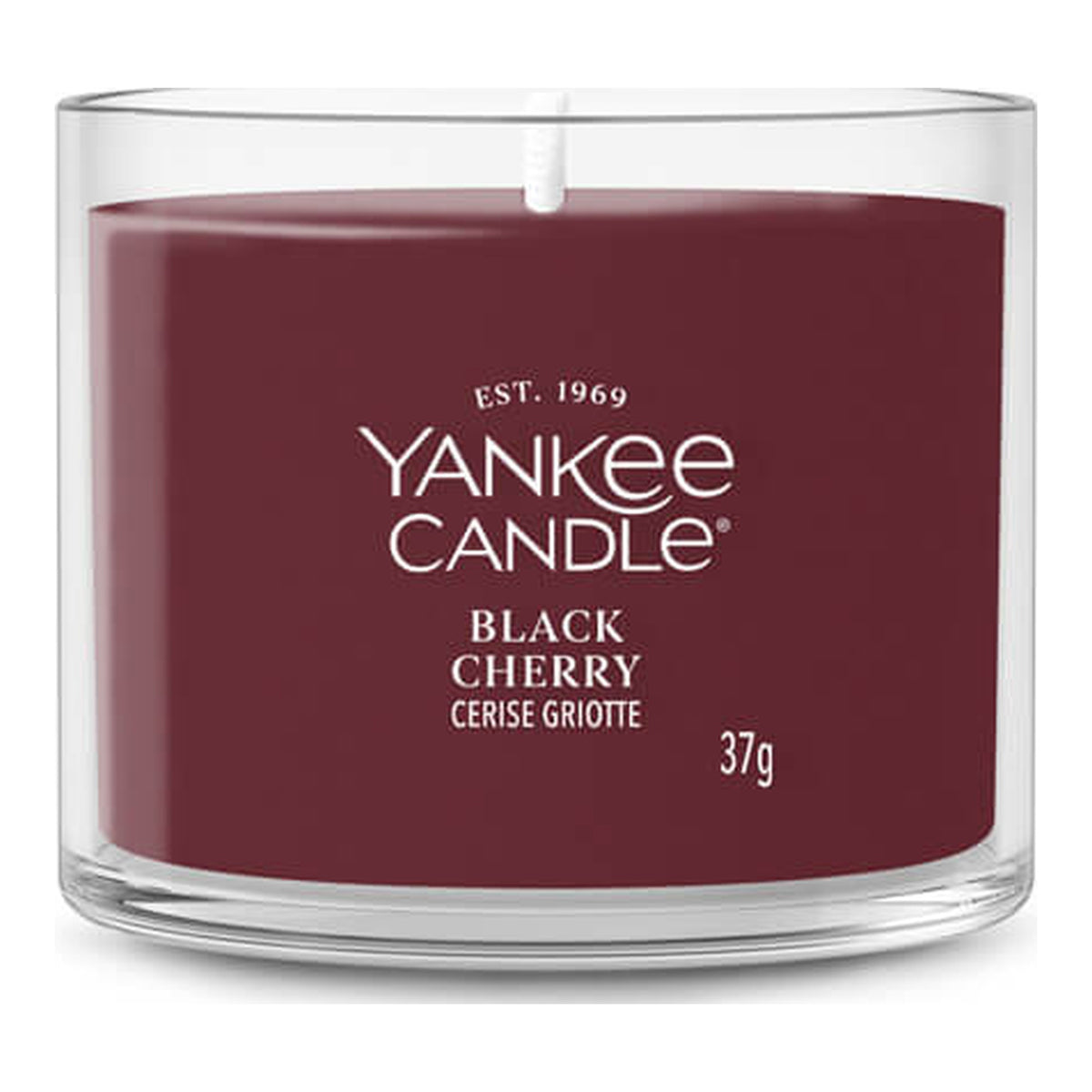 Yankee Candle Black Cherry – Candela Profumata Mini Votiva in Vetro 37 g