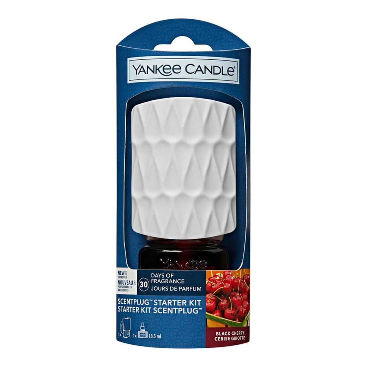 Yankee Candle Black Cherry – Kit ScentPlug Diffusore Elettrico con Ricarica 18,5 ml