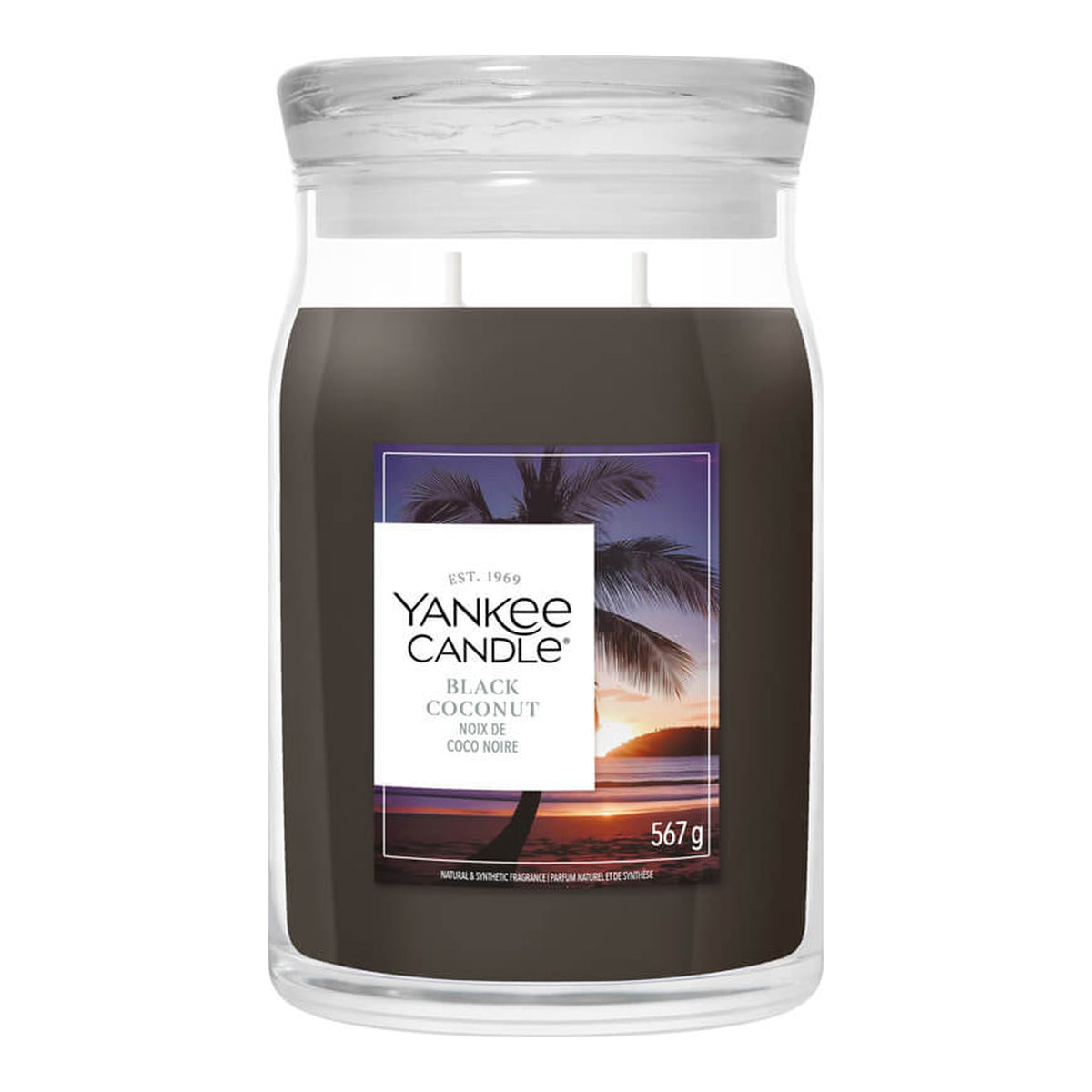 Yankee Candle Black Coconut – Candela Profumata Giara Grande Signature 567 g