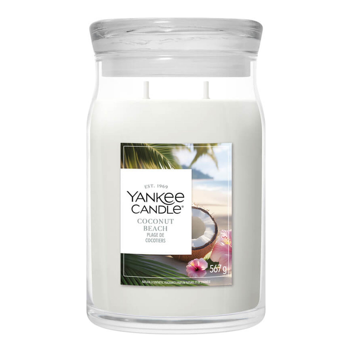 Yankee Candle Coconut Beach – Candela Profumata Giara Grande Signature 567 g